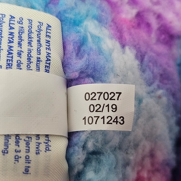 Build A Bear Workshop Tie Dye Llama Plush Pink Blue Purple Alpaca Stuffed Animal - Picture 8 of 11